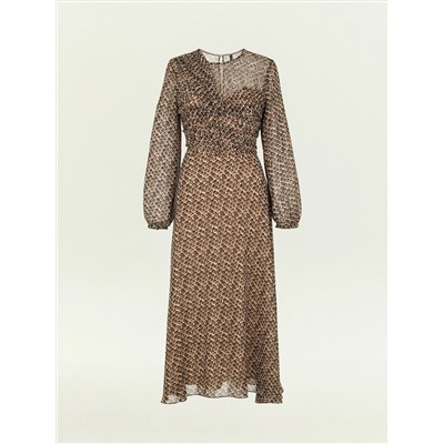 Платье с абстрактым принтом, PL1751/swoosh