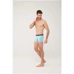 U.S. Polo Assn. 80446 Erkek Turkuaz-lacivert-gri 3'lü Boxer
