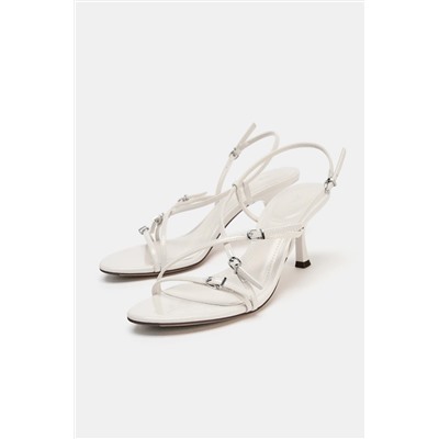 HEELED BUCKLE SANDALS