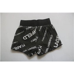 Детский комплект для девочек с пайетками, платье и шорты   КАРЛ ЛАГЕРФЕЛЬ*Д Материал внутри: 100% вискоза