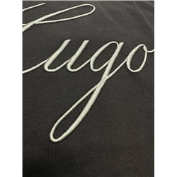 Мужская футболка с вышитым логотипом на груди (3 цвета ) ХУГ*О