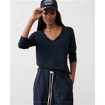 Timeless Long-Sleeve V-Neck T-Shirt