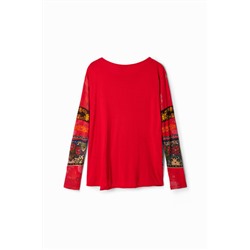 Camiseta cenefas flores