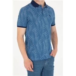 Erkek Kobalt Polo Yaka Tişört