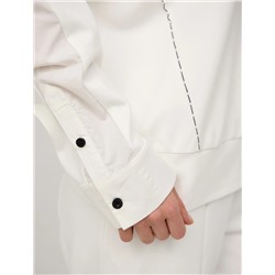 Белый свитшот из хлопка