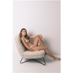 Sujetador triangular halter tul blanco FANTASTIC