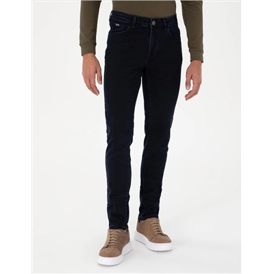 Koyu Lacivert Slim Fit Jean Pantolon