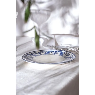 Reve Bleu Nuit Pasta Tabağı - 10 cm - Mavi/Beyaz