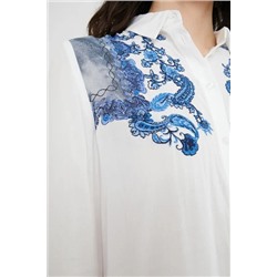 Camisa paisley bordado