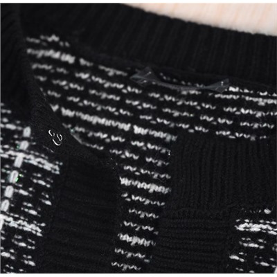 Черно-белый клетчатый костюм-двойка CHANE*L