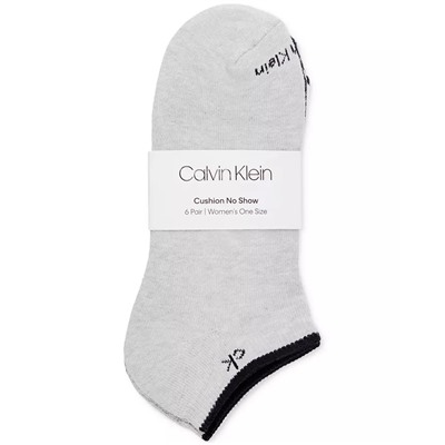 Calvin Klein Women's 6-Pk. Performance Cushion No-Show Socks