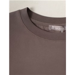 Свободная футболка из премиального хлопка с эластаном