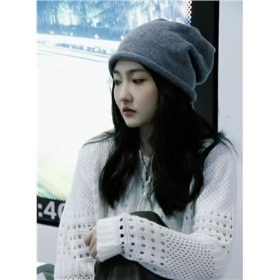 Теплая вязаная шапка-купол CO*S