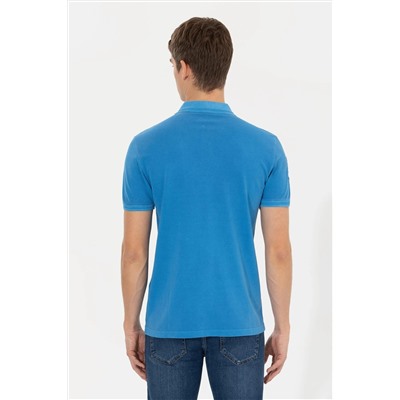 Erkek Petrol Basic Polo Yaka Tişört