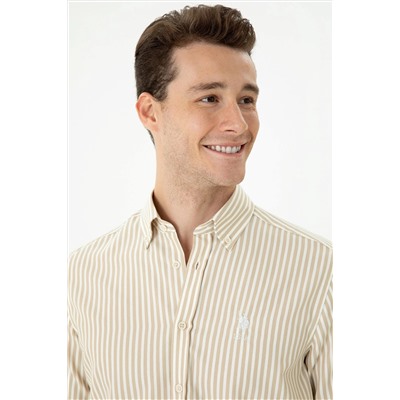 Erkek Taş Uzun Kollu Gömlek