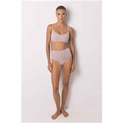 Sujetador tipo top algodón beige