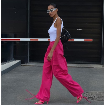 Женские свободные повседневные брюки с высокой талией