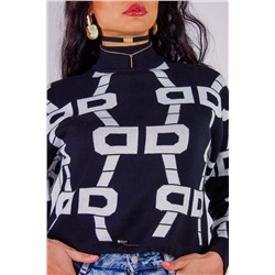 Джемпер с фиксатором Графика арт.3765