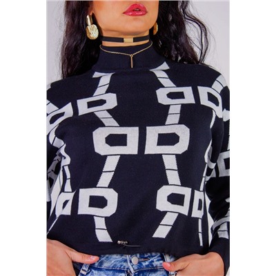 Джемпер с фиксатором Графика арт.3765