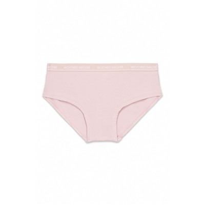 Braga ancha brasileña algodón rosa