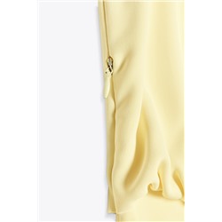 GATHERED MIDI DRESS