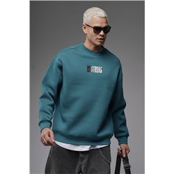 Свитшот будь сильным бирюза