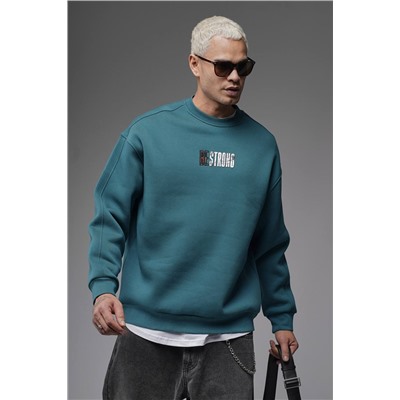 Свитшот будь сильным бирюза