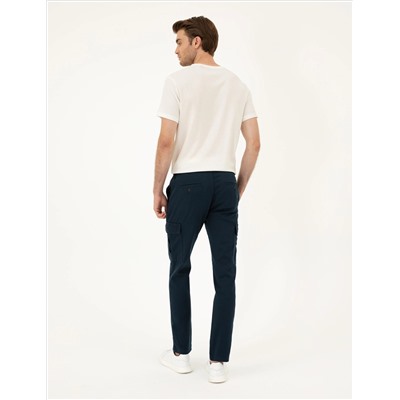 Lacivert Regular Fit Kargo Pantolon