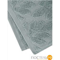 Пол-Фл-50х90гл Flowers (голубое) 50х90 Полотенце Жаккард
