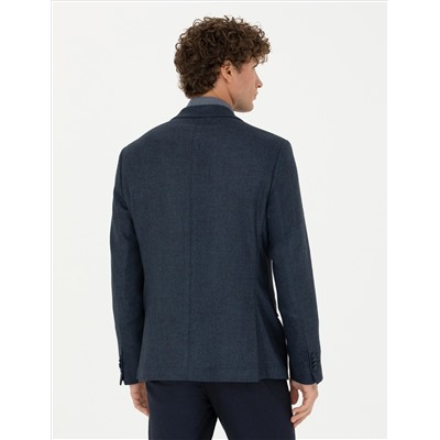Açık Lacivert Slim Fit Ceket