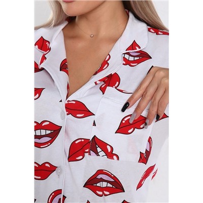 908 Пижама женская Губы