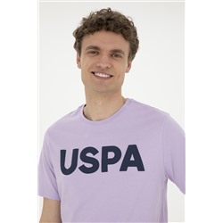 Erkek Regular Fit Bisiklet Yaka Lila Basic Tişört