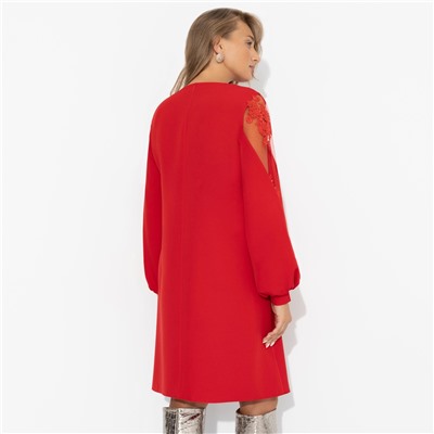 Платье с кружевными вставками, Секрет любви (красное)