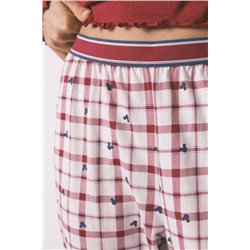 Pijama largo algodón Mickey rojo