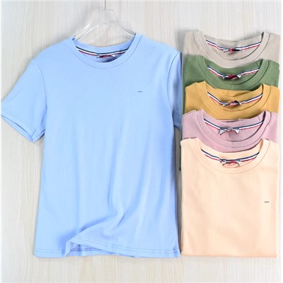 Повседневная хлопковая свободная прямая футболка ТОММИ ДЖИН*С