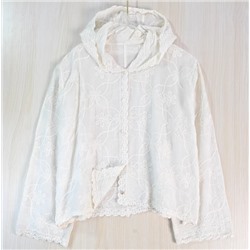 Женская рубашка с длинным рукавом с капюшоном