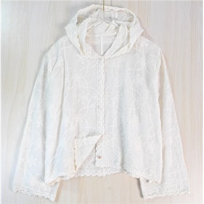 Женская рубашка с длинным рукавом с капюшоном