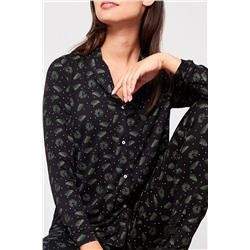 Lally Ночная Рубашка Черная