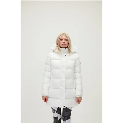 Bad Bear Nikita Puffer Off-White Beyaz Kapüşonlu Kadın Mont