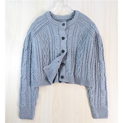 Кардиган в стиле ретро, ​​связанный косами КО*С