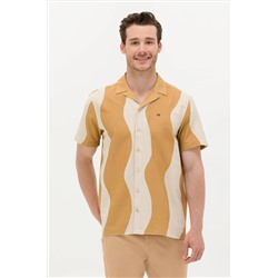 Erkek Camel Kısa Kollu Gömlek