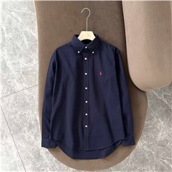 Классическая рубашка с длинным рукавом Ralp*h Laure*n 💙  Реплика 1:1  Унисекс модель