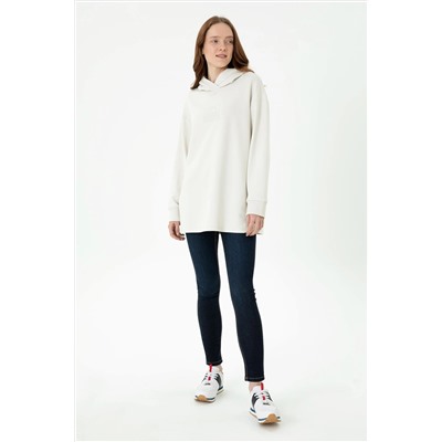 Kadın Taş Kapüşonlu Sweatshirt
