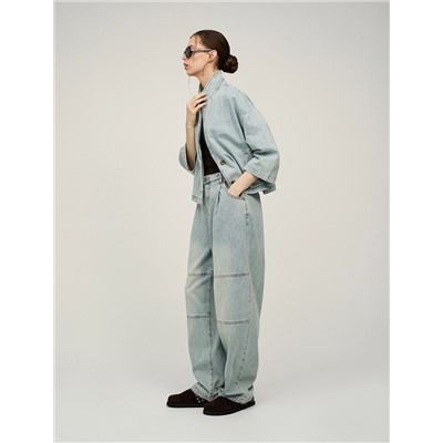 Голубой жакет из денима