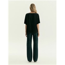 Блузка с коротким рукавом из вискозы, B3248/algo