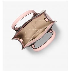 Michael Kors Outlet Mercer Extra-Small Logo and Leather Crossbody Bag