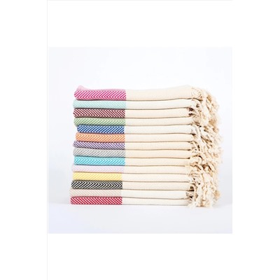 Kyver Peşkir Balıksırtı %100 Pamuk, El, Baş, Banyo, Misafir, Havuz, Plaj, Hamam, Spa Havlusu 45x90 Cm