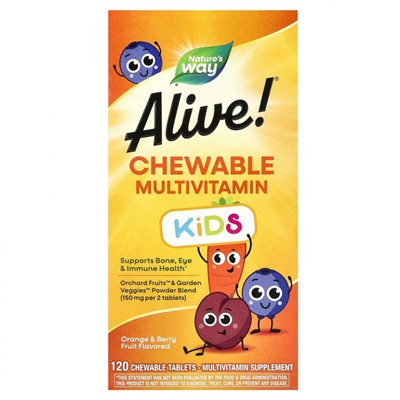 CHEWABLE MULTIVITAMIN KiDS 120 tab Alive