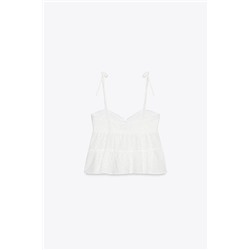 TOP WITH CUTWORK EMBROIDERY