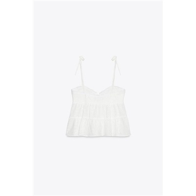 TOP WITH CUTWORK EMBROIDERY